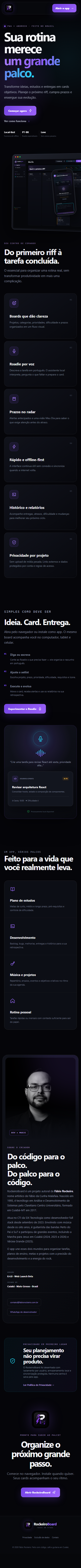 RockeiroBoard no celular