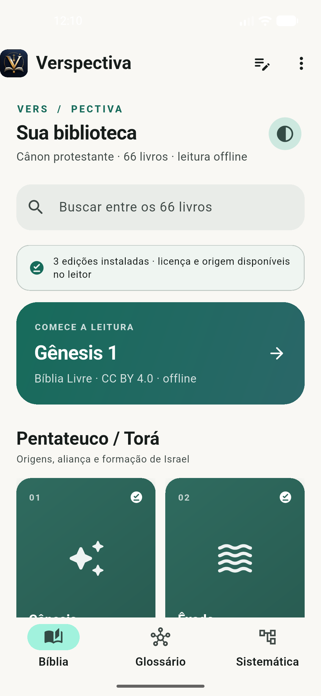 Verspectiva em um celular